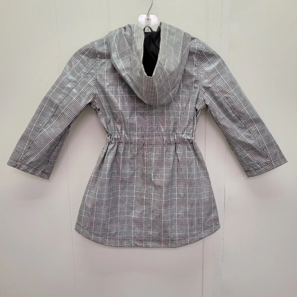 Urban Republic Girls Plaid Anorak Rain Coat